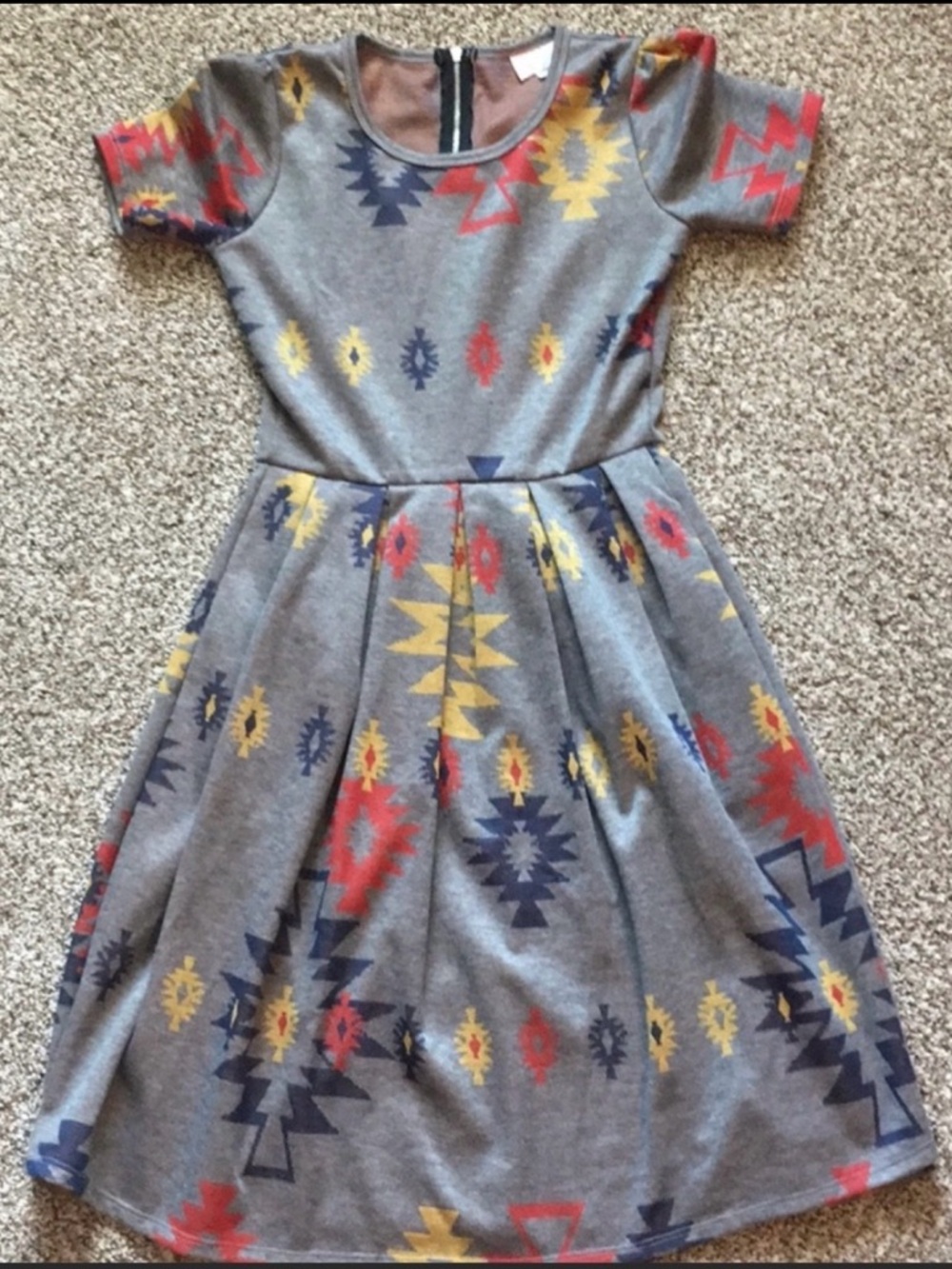 LuLaRoe HTF Amelia Aztec print dress